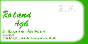 roland agh business card