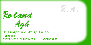 roland agh business card